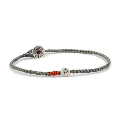 Babylonia Bracelet Zodiac Gemini Grey – 935 Sterling Silver