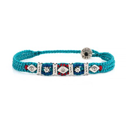 Babylonia Bracelet Trust N Peace Turquoise - 935 Sterling Silver