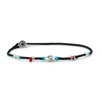 Babylonia Bracelet Happy Soul Black – Sterling Silver