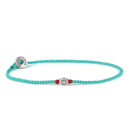Babylonia Bracelet Aqua Flower - 935 Sterling Silver