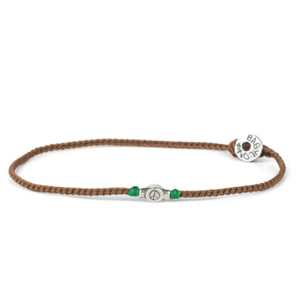 Babylonia Bracelet Brown Peace - 935 Sterling Silver