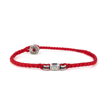 Babylonia Bracelet Red Rose - 935 Sterling Silver