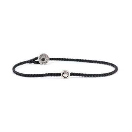Babylonia Bracelet Faith in Circle Black – 935 Sterling Silver