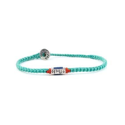 Babylonia Bracelet Aqua Fish - 935 Sterling Silver