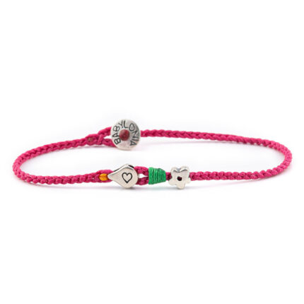 Babylonia Bracelet All the love Fuchsia – 935 Sterling Silver