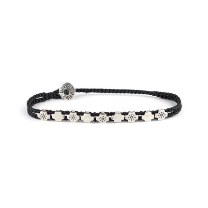 Babylonia Bracelet I Believe In Happy Black – 935 Sterling Silver
