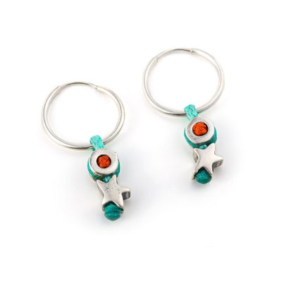 Babylonia Earrings Hope Earrings Aqua – 935 Sterling Silver