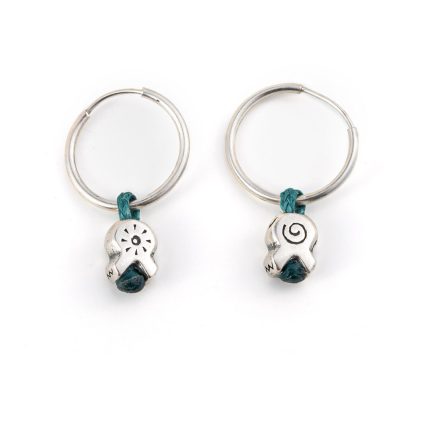 Babylonia Earrings Optimistic Soul Petrol – 935 Sterling Silver