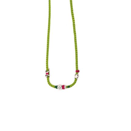 Babylonia Necklace Hold on to Hope Mild Green – 935 Sterling Silver