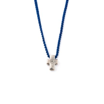 Babylonia Blue Silver Cross