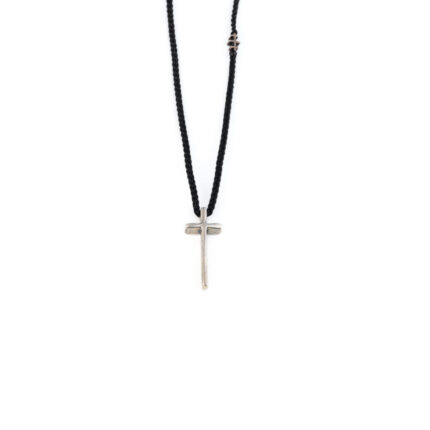 Babylonia Necklace Cross Black - 935 Sterling Silver