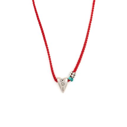 Babylonia Necklace Red Love - 935 Sterling Silver