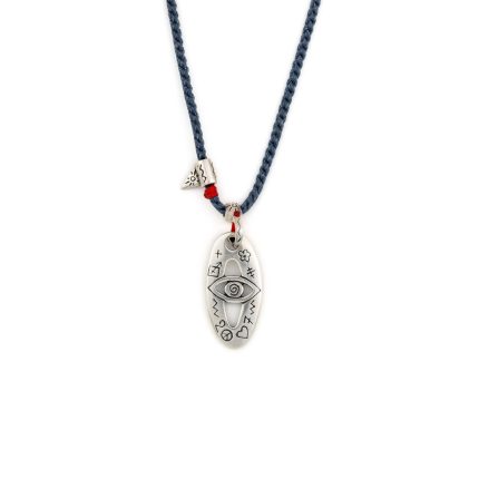 Babylonia Eye Necklace - 935⁰ Sterling Silver