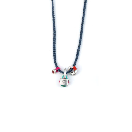 Babylonia Necklace Locked Heart - 935 Sterling Silver