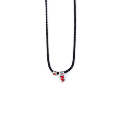 Babylonia Necklace Soul Communication Black - Sterling Silver