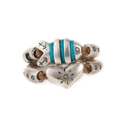 Babylonia Love and Optimism Silver Ring