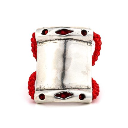 Babylonia Ring Red - 935 Sterling Silver