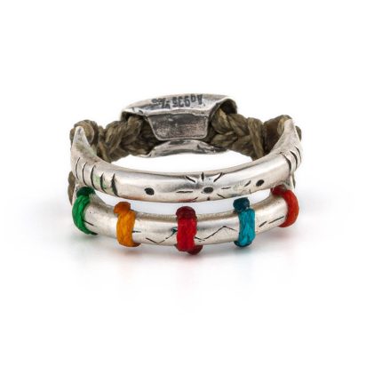 Babylonia Ring Rainbow – 935 Sterling Silver