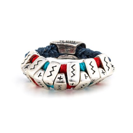 Babylonia Ring Faith and Communication - 935 Sterling Silver