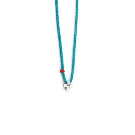 Babylonia Necklace Cross Turquoise – 935 Sterling Silver