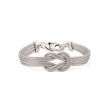 Knot Chain Bracelet Sterling Silver
