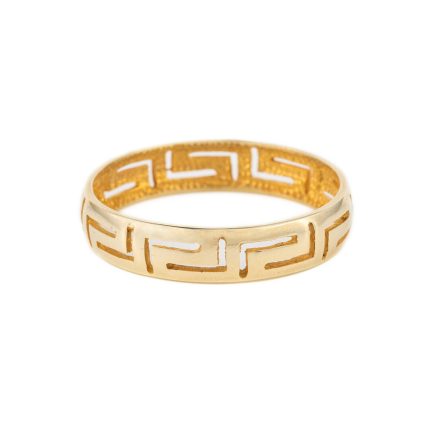 14K Yellow Gold Meandros Ring