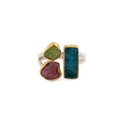 Triple Gemstone Ring