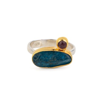 Apatite and Garnet Ring