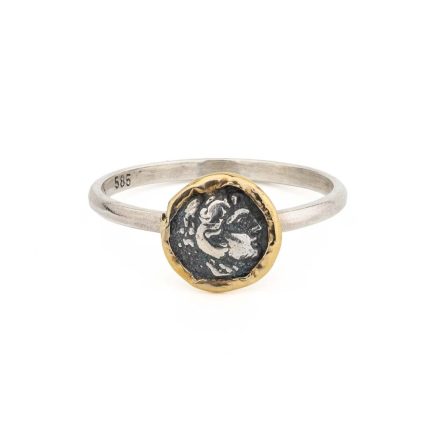 Heracles Ring - 925 Sterling Silver and 14K Gold