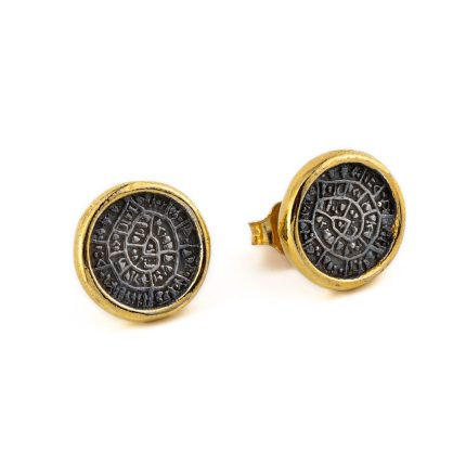 Phaistos Disc Stud Earrings