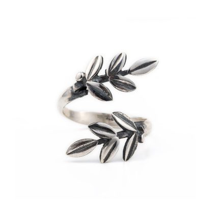 Olive Leaves Ring in Sterling Silver