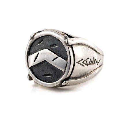 Spartan Shield Ring - 925 Sterling Silver