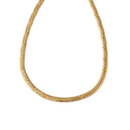 Greek Key Meander Necklace - 925 Sterling Silver