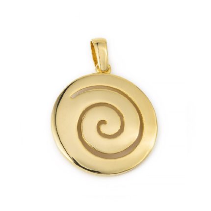 14k Gold Spiral Pendant