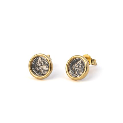 Goddess Athena Coin Earrings