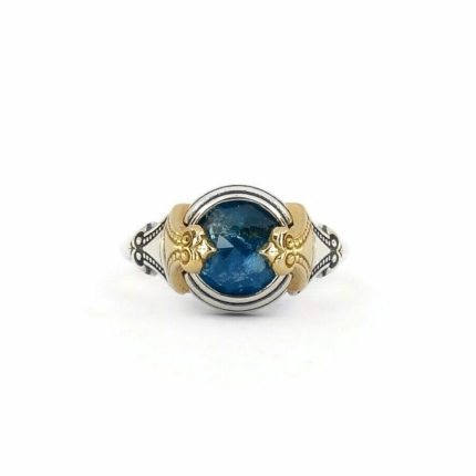 Byzantine Ring with Apatite Doublet Gemstone