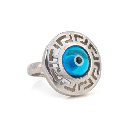 Meandros Evil Eye Ring  - 925 Sterling Silver