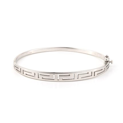 Meander Bangle Bracelet – 925 Sterling Silver