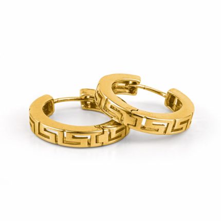 Meander - Hoop Earrings in Sterling Silver