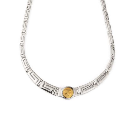 Athena Coin Link Necklace