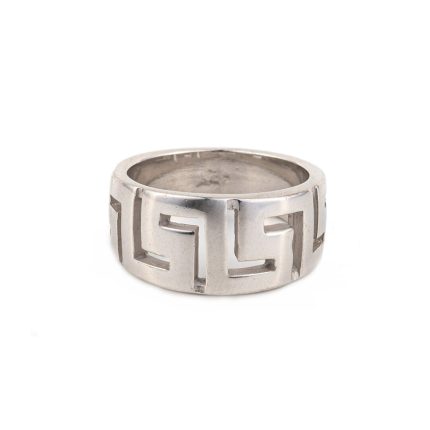 Greek key Ring - Sterling Silver