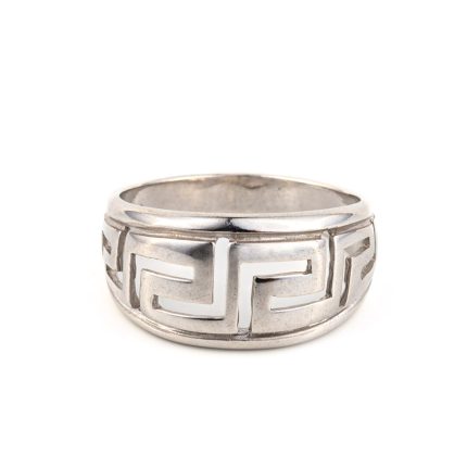 Greek key Ring in Sterling Silver