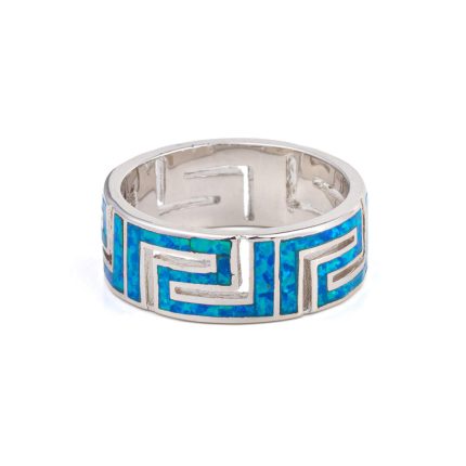Greca Opal Ring – 925 Sterling Silver