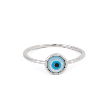 Sterling Silver Tiny Eye Ring
