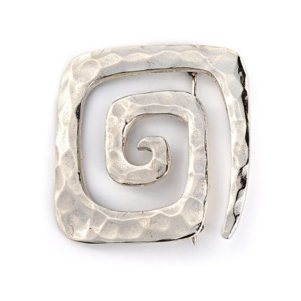 Meander Brooch - Sterling Silver
