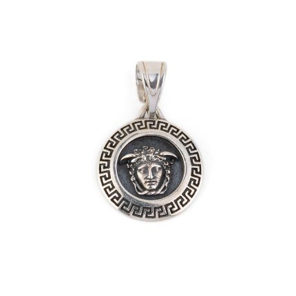 Medusa and Meander Pendant - 925 Sterling Silver