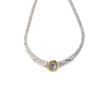 Alexander the Great Necklace – 925 Sterling Silver and Gold Plated