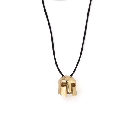 Leonidas Helmet Necklace – Gold Plated 925 Sterling Silver