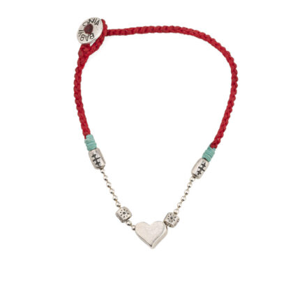 Babylonia Bracelet Heart in Links – 935 Sterling Silver