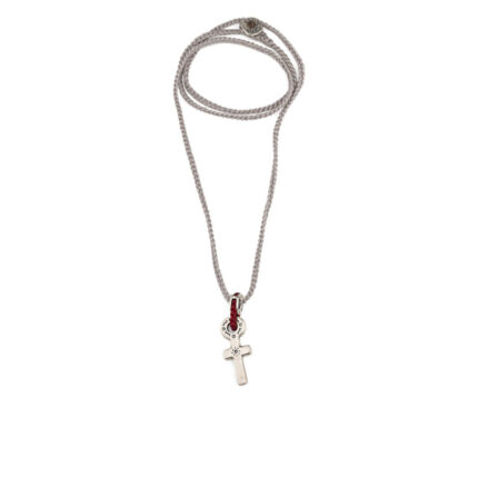 Babylonia Necklace Faith in Zip Line – 935 Sterling Silver